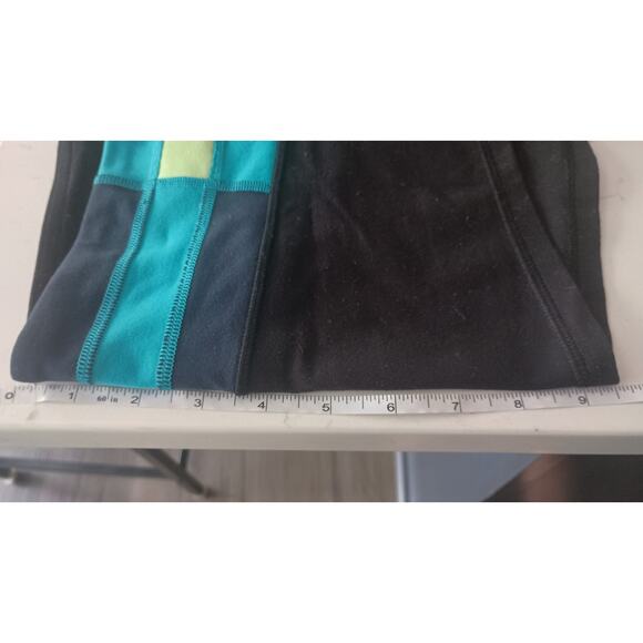 Lululemon black- teal ,boogie shorts Women's size Small, Athletic, - Picture 6 of 8